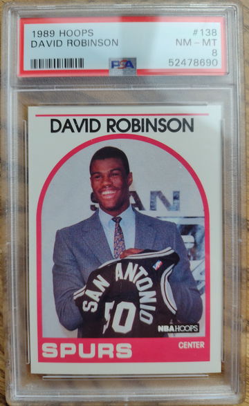 1989-90 Hoops David Robinson PSA 8