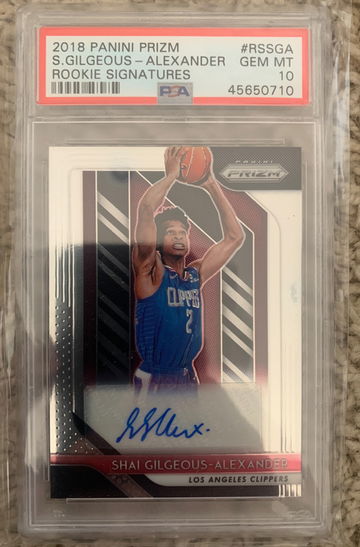 2018 priZm Shai gilgeous-Alexander auto 