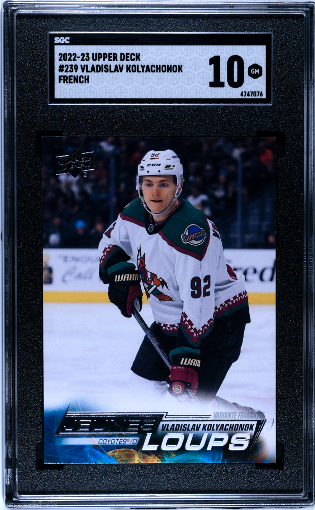 Vladislav Kolyachonok 2022-23 Young Guns YG French Rookie RC #239 SGC 10