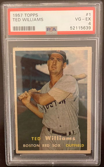 1957 Topps Ted Williams #1 PSA 4