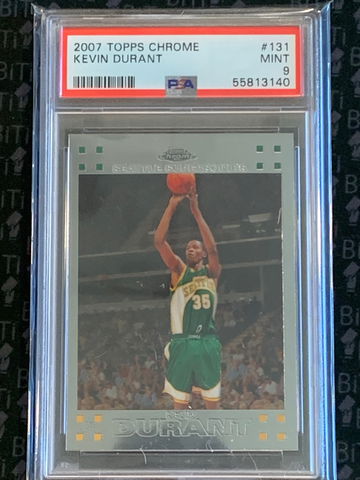 2007 Topps Chrome Kevin Durant PSA 9