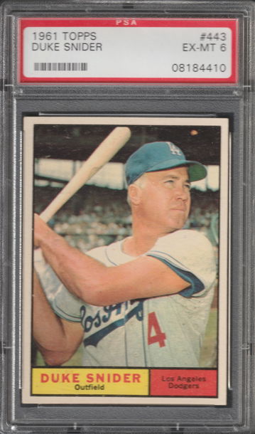 1961 Topps #443  Duke Snider PSA 6