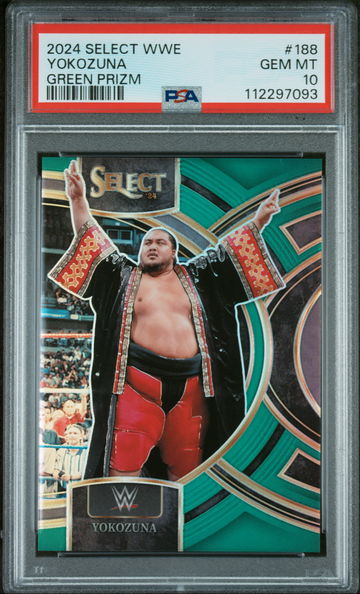 2024 Panini Select Green Prizm Yokozuna #188 /5 PSA 10