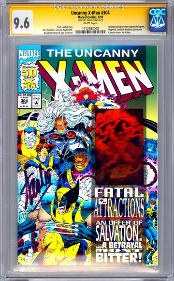 X-MEN #304 CGC-SS 9.6 SIGNED BY CREATOR STAN LEE JOHN ROMITA JR CVR & ART 1993