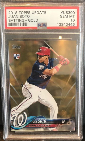 2018 Topps Update Juan Soto Gold