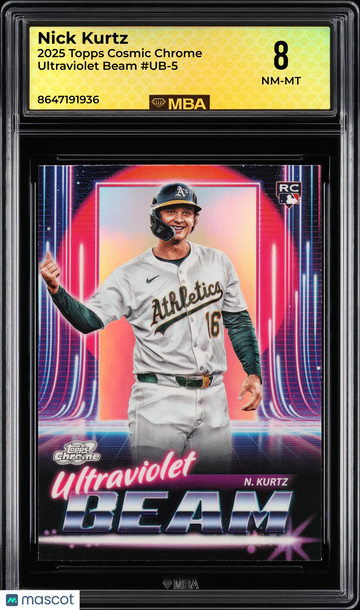 2025 Topps Cosmic Chrome Ultraviolet Beam Nick Kurtz #UB-5 MBA 8