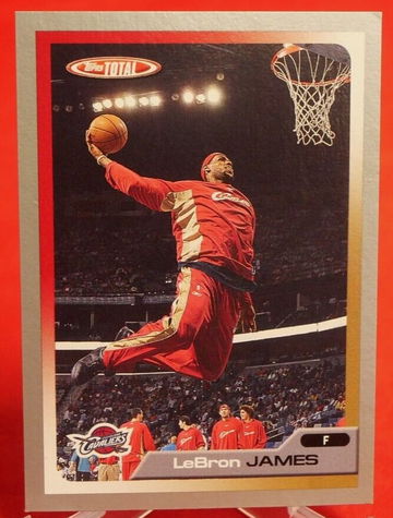 Lebron James TOPPS TOTAL SILVER 2006 Basketball Card #45