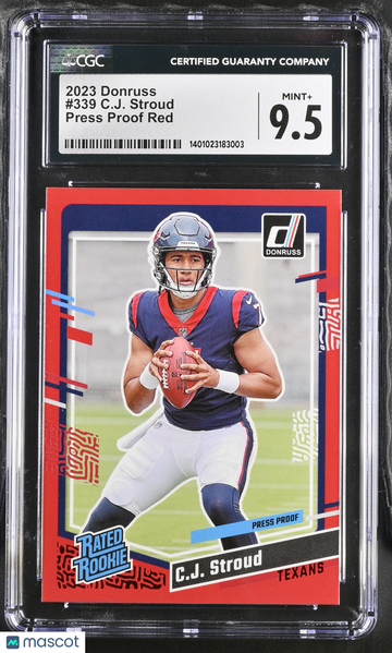 2023 Donruss C.J. Stroud #339 Press Proof Red CGC 9.5