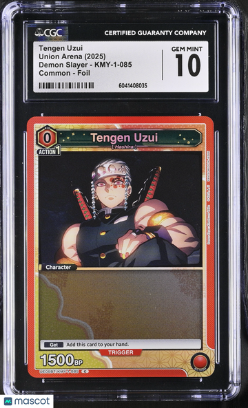 2025 Union Arena Demon Slayer Tengen Uzui Foil CGC 10 #KMY-1-085