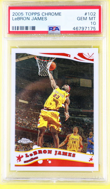 Lebron James 2005 Topps Chrome PSA 10 #102