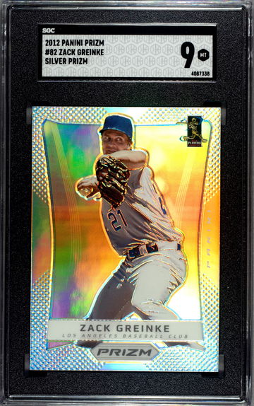 2012 Panini Prizm Zack Greinke Silver SGC 9