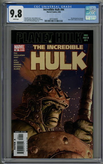 Incredible Hulk 94 CGC 9.8 Planet Hulk 1st Warbound