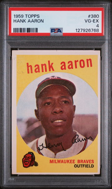 1959 Topps Hank Aaron #380 PSA 4