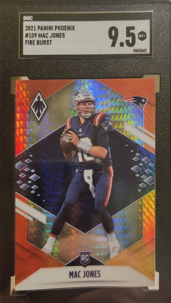2021 Panini Phoenix #109 Mac Jones Fire Burst