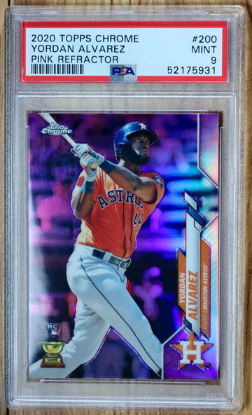 2020 Topps Chrome Yordan Alvarez Pink Refractor