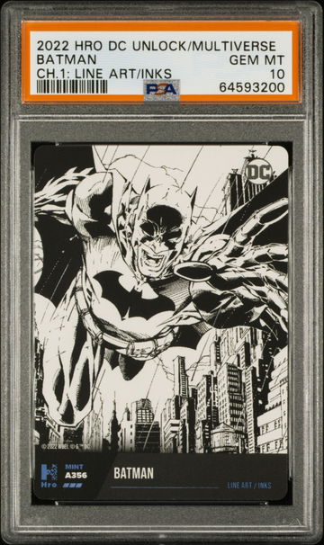 💎🚨 DC COMICS BATMAN: LINE ART/INKS PSA 10 🦇 PHYSICAL CARD ONLY 🚨LOW #A356 📦