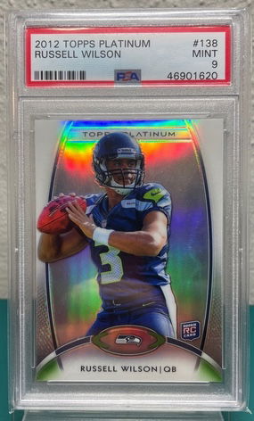 2012 Topps Platnium Russell Wilson Rookie PSA 9 