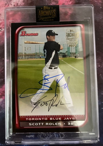 2022 Topps Archives Scott Rolen 1/1 Auto