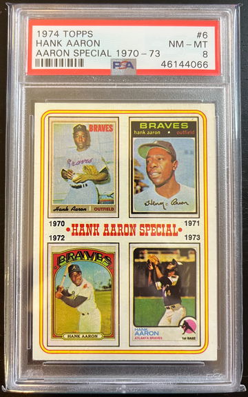 1974 Topps Hank Aaron Special 1970-73 PSA 8