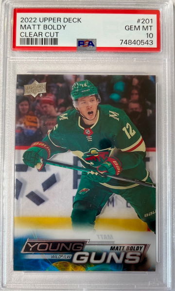 2022-23 Matt Boldy Clear cut Young gun