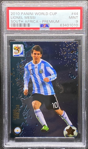 2010 Panini World Cup Lionel Messi South Africa Premium PSA 9 Mint