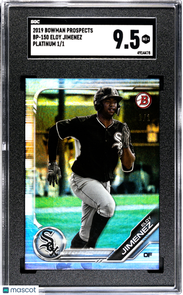 2019 Bowman Draft Eloy Jimenez #BP-150 Platinum SGC 9.5
