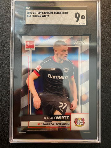 2020-21 Topps Chrome Bundesliga Florian Wirtz RC SGC 9