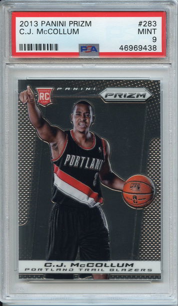 C.J. CJ McCollum Prizm Rookie PSA 9 NEP 438