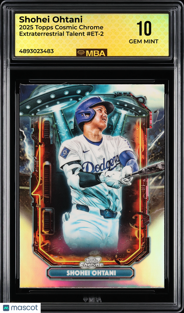 2025 Topps Cosmic Chrome Extraterrestrial Talent Shohei Ohtani #ET-2 MBA 10
