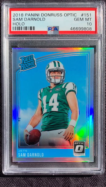 2018 Optic Sam Darnold Holo PSA 10 Gem Mint!