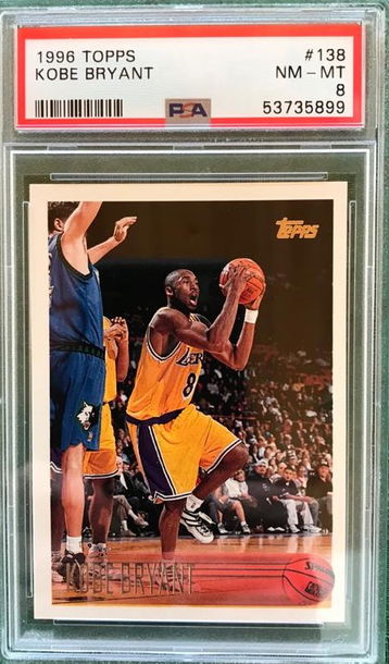 1996 Topps Kobe Bryant #138 PSA 8 Lakers
