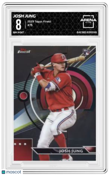 2023 Topps Finest Josh Jung #75 RC Arena Club 8