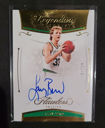 Larry Bird Flawless "Legendary Scripts" Autograph Gold /10
