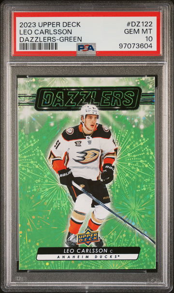 2023 Upper Deck Dazzlers Green Leo Carlsson #DZ122 PSA 10