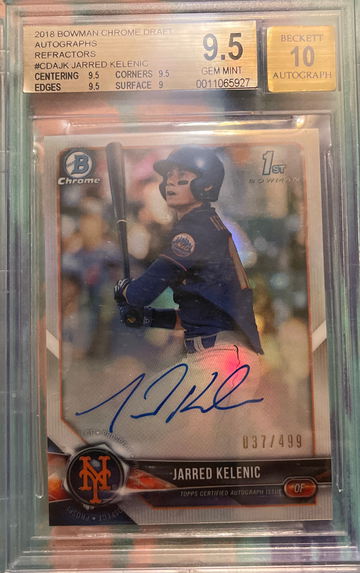 2018 Bowman Chrome Draft Jarred Kelenic auto /499