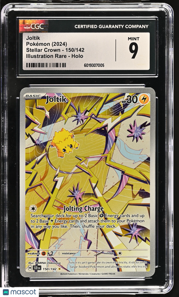 2024 Pokémon Stellar Crown Joltik Illustration Rare CGC 9 #150/142
