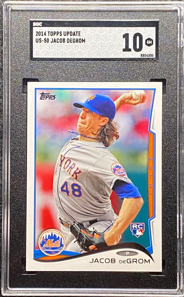 2014 Topps Update Jacob Degrom Rookie SGC 10 Gem Mint