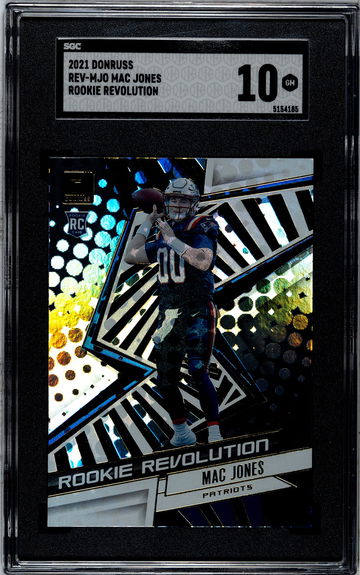 2021 Donruss MAC JONES Rookie Revolution Insert #REV-MJO RC SGC 10 Gem Mint  SGC 10 Gem Mint.  