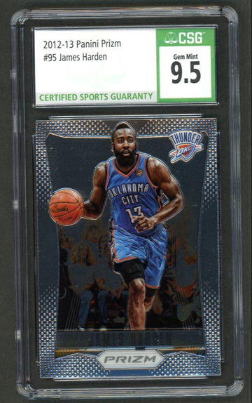 2012-13 Panini Prizm #95 James Harden CSG 9.5 Gem Mint