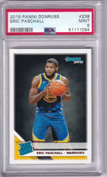 2019 Panini Donruss 238 Eric Paschall PSA 9