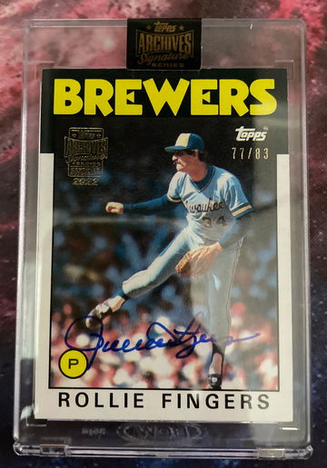 2022 Topps Archives Rollie Fingers Auto 77/83