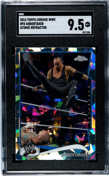 2014 Topps Chrome Atomic Undertaker SGC 9.5