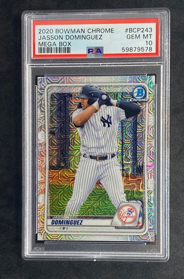 2020 Bowman Chrome Mega Box BCP243 Jasson Dominguez PSA 10