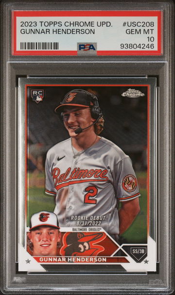 2023 Topps Chrome Update Gunnar Henderson #USC208 PSA 10