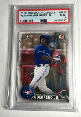 Vladimir Guerrero jr 2016 Bowman Prospects paper PSA 9