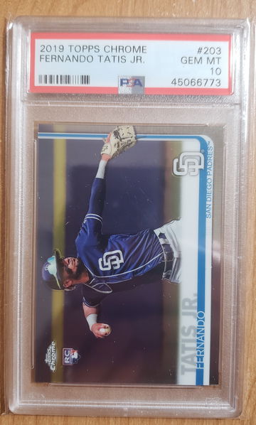 2019 TOPPS CHROME FERNANDO TATIS JR PSA 10 #203
