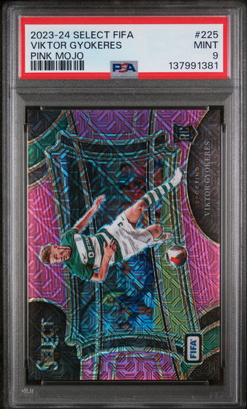 2023 Panini Select Fifa Pink Mojo Viktor Gyokeres #225 /199 PSA 9