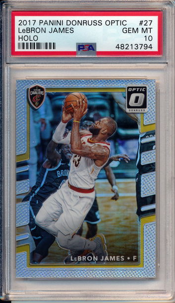 2017-18 Optic Lebron James Holo PSA 10