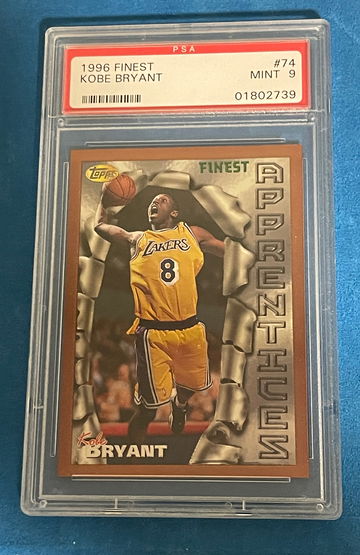 1996-1997 Topps Finest kobe Bryant Rookie RC PSA 9