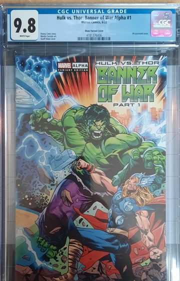 Hulk vs Thor: Banner of War Alpha #1 Shaw Variant CGC 9.8